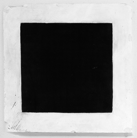 Kasimir Malevitch, Carré noir sur fond blanc, huile sur toile, 80 x 80 cm, Galerie Tretiakov